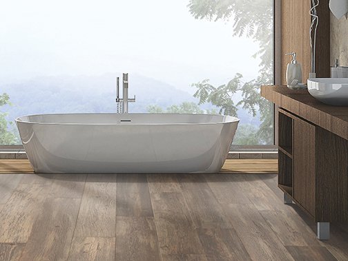 Three popular luxury vinyl flooring looks